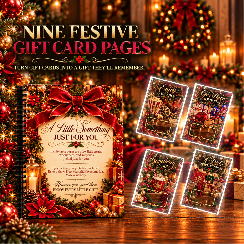 Classic Christmas Gift Card Booklet