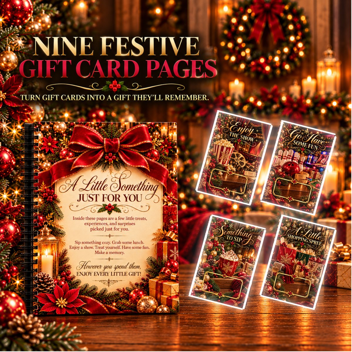Classic Christmas Gift Card Booklet