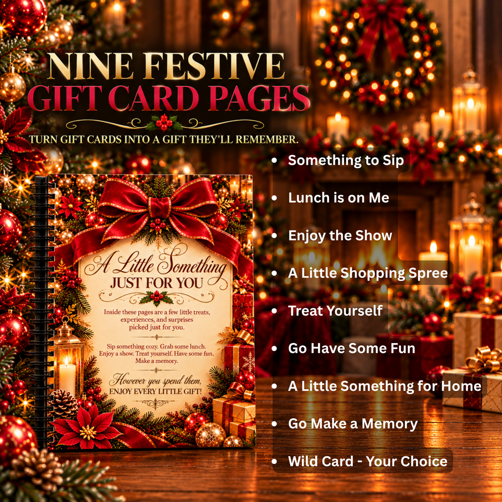 Classic Christmas Gift Card Booklet